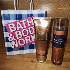 NEW🍦🍫☕😍Vanilla Mocha Martini Body Cream + Midnight Amber Glow Fragrance